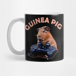 Fluff and Fold Guinea Pig Playing Game Tee for Rodent Aficionados Mug